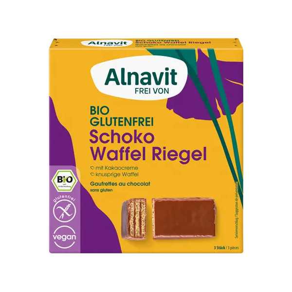 Napolitane cu ciocolata bio 75g Alnavit