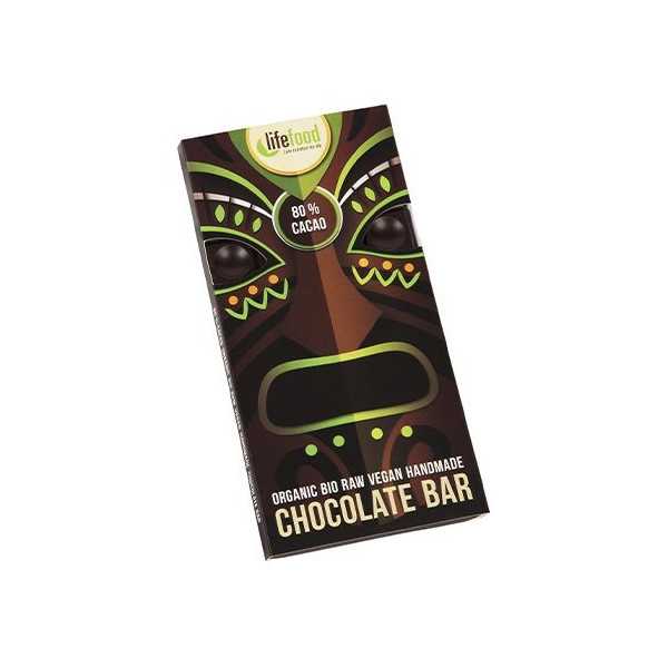 Ciocolata cu 80% cacao bio 70g Lifefood