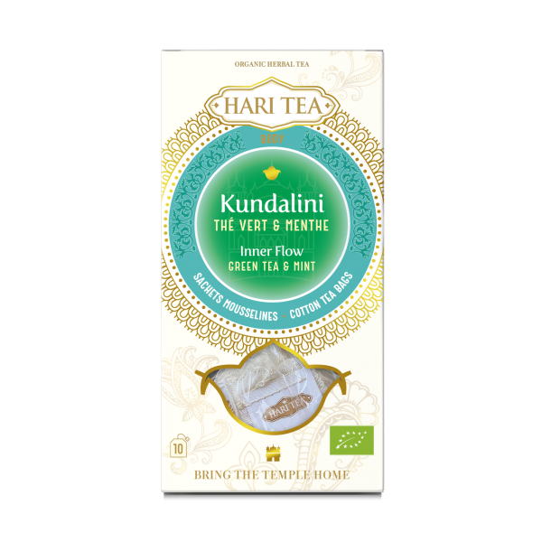 Ceai inner flow - ceai verde si menta bio 10dz x 2g 20g Hari Tea