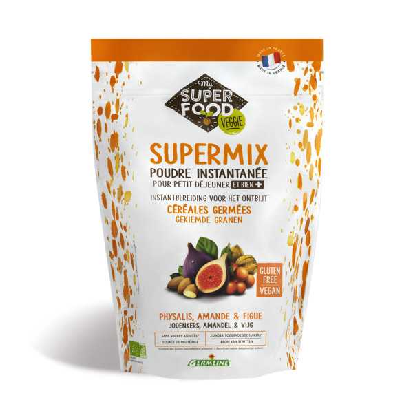 Supermix pentru micul dejun cu Incan Berry, migdale si smochine bio 350g Germline