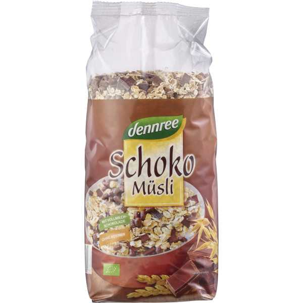Musli cu ciocolata bio 750g Dennree