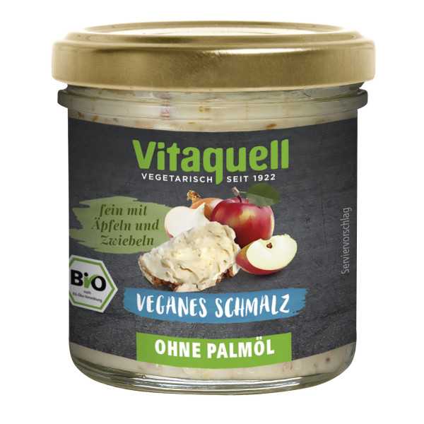 Grasime vegetala tartinabila cu legume, mere si ceapa bio 120g Vitaquell