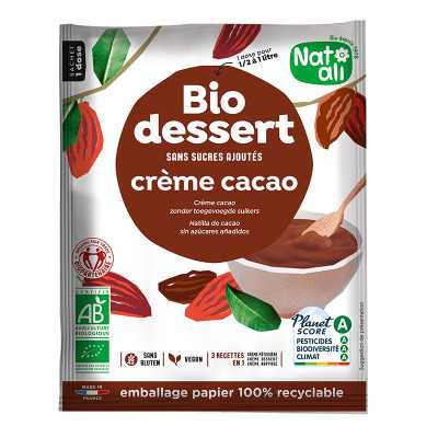Desert crema cu cacao bio...
