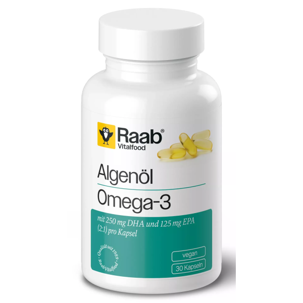 Omega 3 din ulei de alge 1183mg 30 capsule 35.5g Raab