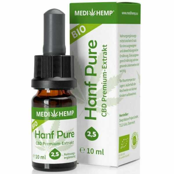 Hemp pure 2.5% cbd bio 10ml Medihemp
