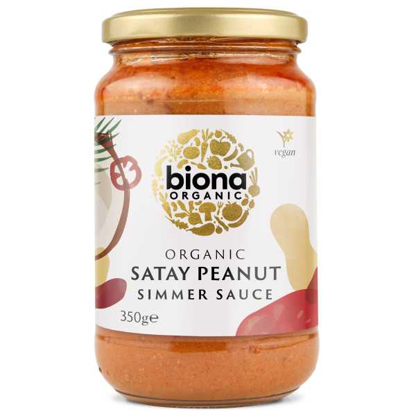 Sos satay cu crema de arahide bio 350g Biona