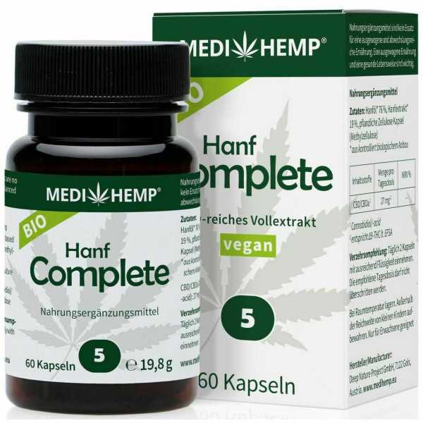 Hemp complete capsule 5% cbd bio 60 capsule 19.8g Medihemp
