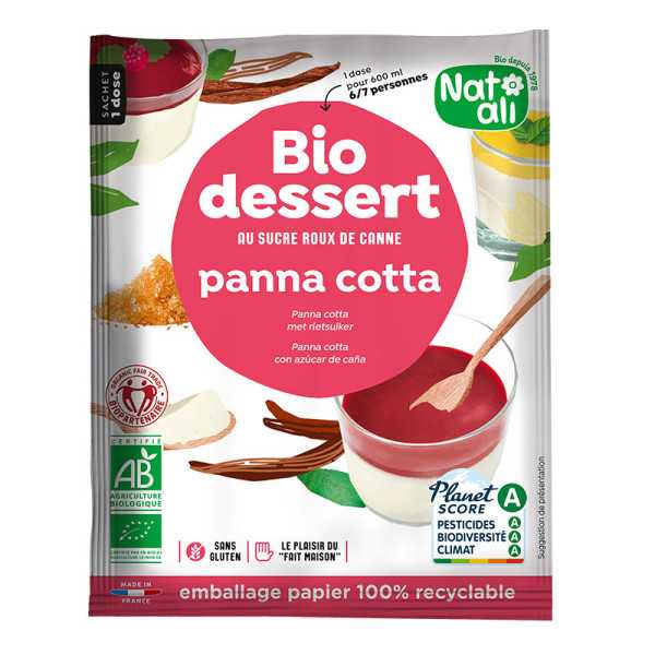 Desert panna cotta bio 45g Nat-ali