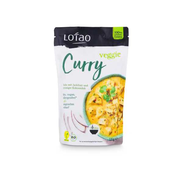 Curry cu jackfruit si cocos bio 320g Lotao