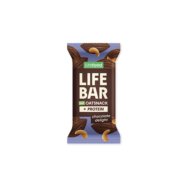 Baton proteic de ovaz cu ciocolata bio 40g Lifebar