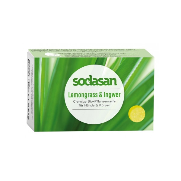 Sapun crema cu lemongrass si ghimbir ecologic 100g Sodasan