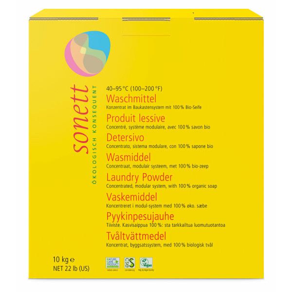 Detergent praf pentru rufe ecologic 10kg Sonett