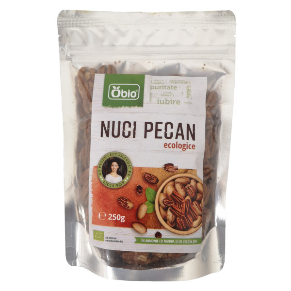 Nuci pecan bio 250g Obio