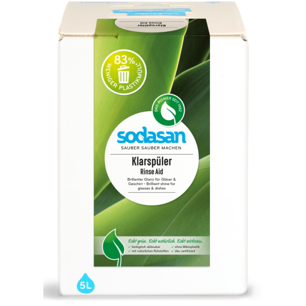 Solutie de clatire pentru masina de spalat vase ecologica 5l Sodasan