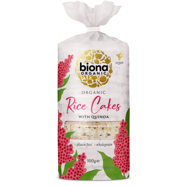 Rondele de orez integral expandat cu quinoa bio 100g Biona