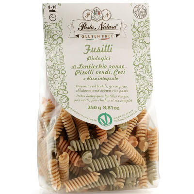 Fusilli tricolore bio 250g...