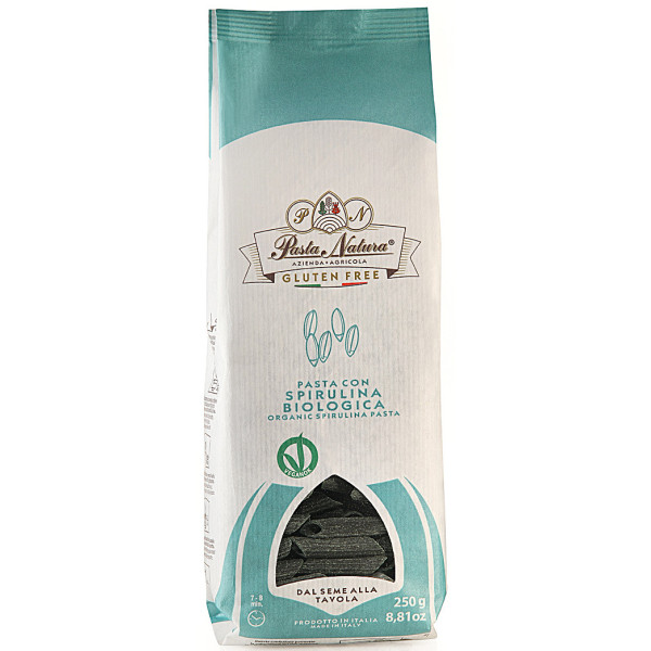 Paste din orez cu spirulina bio 250g Pasta Natura