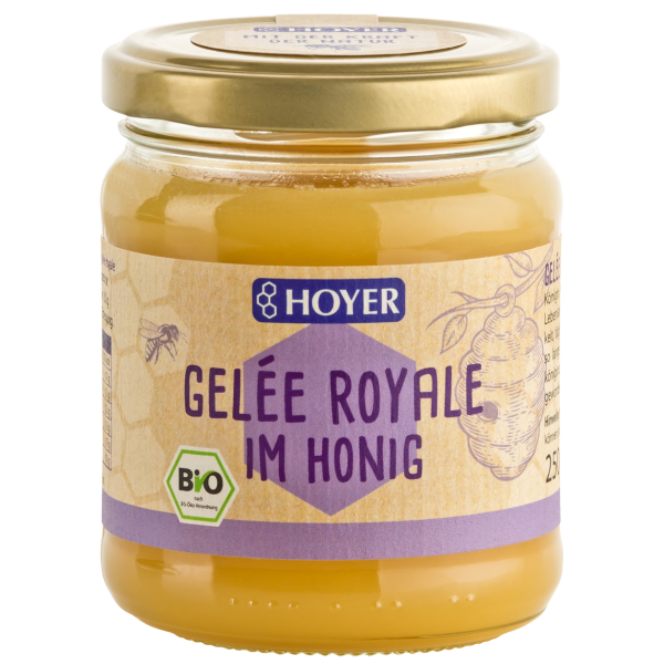 Miere cu laptisor de matca bio 250g Hoyer