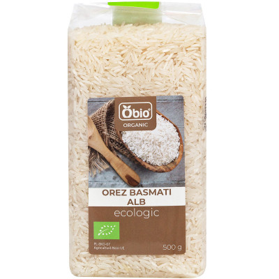 Orez basmati alb bio 500g Obio