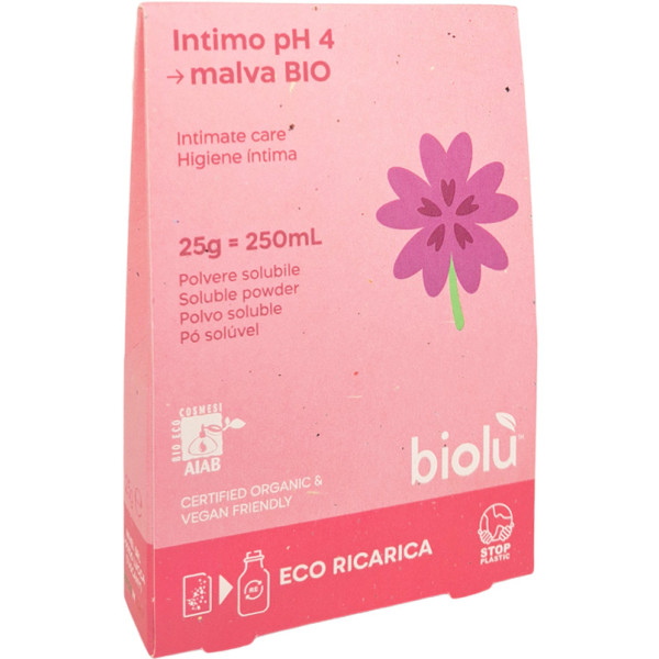 Gel pentru igiena intima cu nalba pudra - refill ecologic 25g Biolu