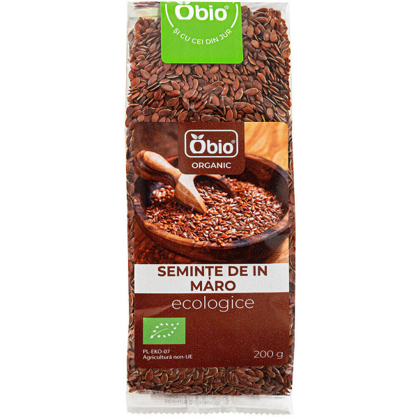 Seminte de in maro bio 200g Obio