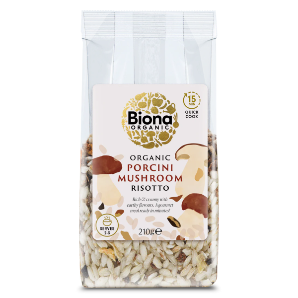 Risotto cu hribi bio 210g Biona