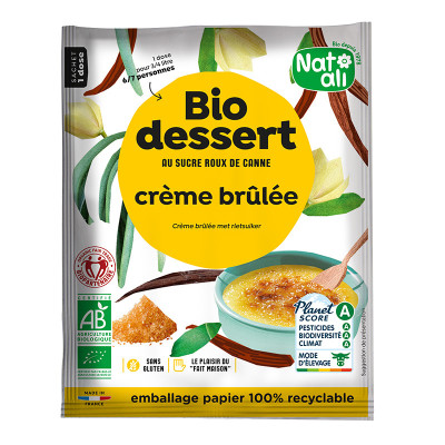 Desert crème brulee bio 80g...