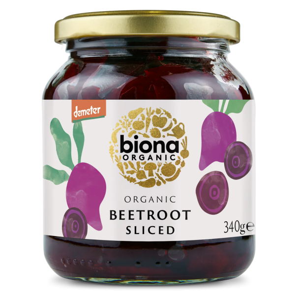 Sfecla rosie felii, bio, 340g, Biona