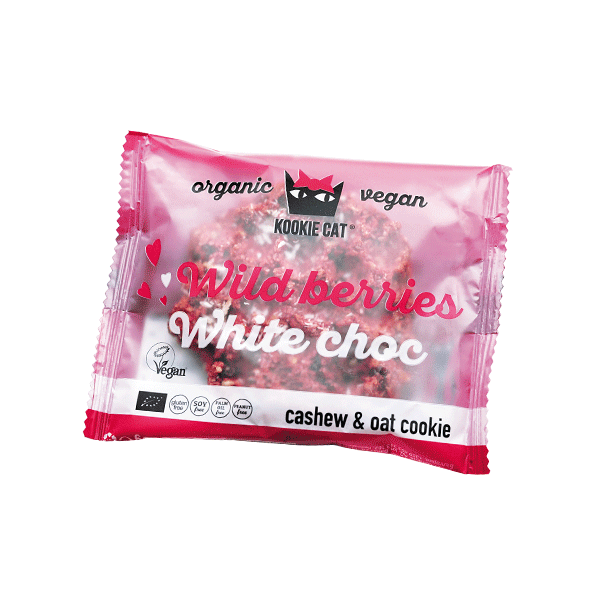 Cookie cu fructe de padure bio 50g Kookie Cat