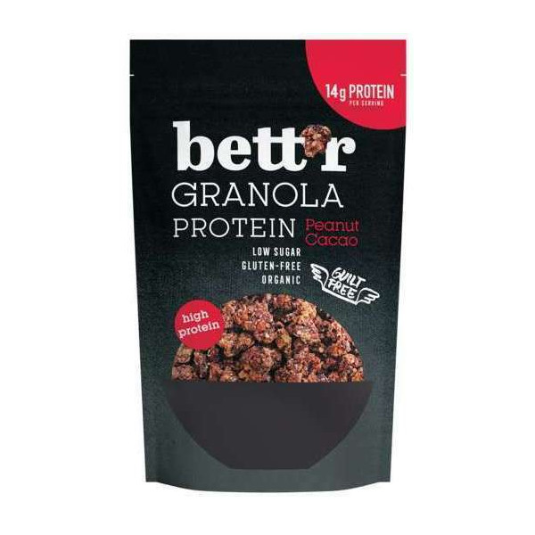 Granola proteica cu alune si cacao bio 300g Bettr