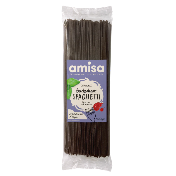 Spaghetti din hrisca bio 500g Amisa