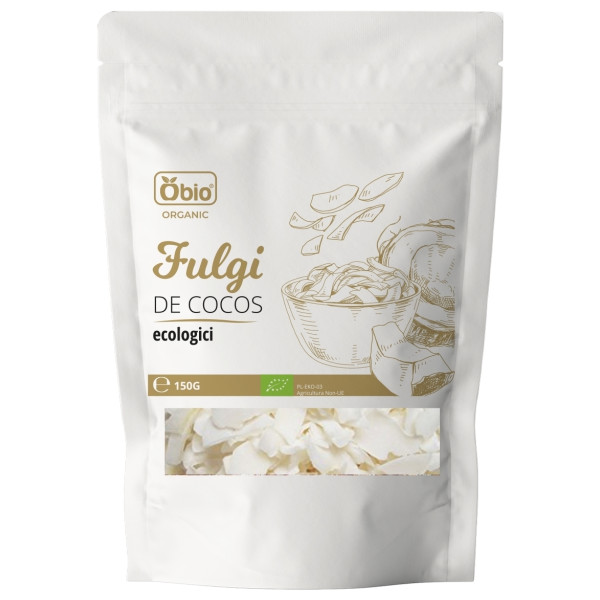 Fulgi de nuca de cocos bio 150g Obio