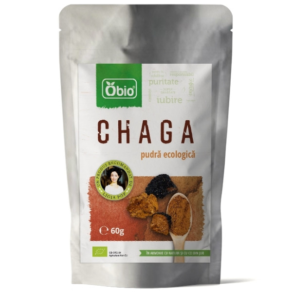 Chaga pudra bio 60g Obio
