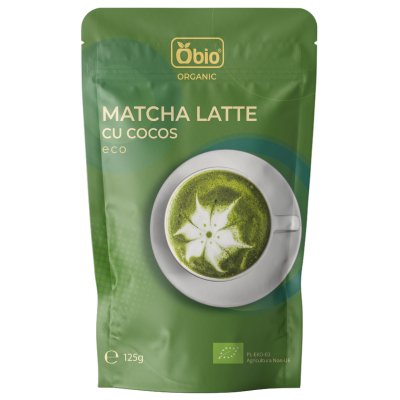Matcha latte cu cocos bio...