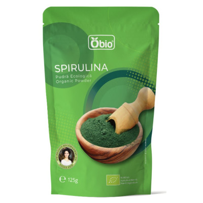 Spirulina pudra bio 125g Obio
