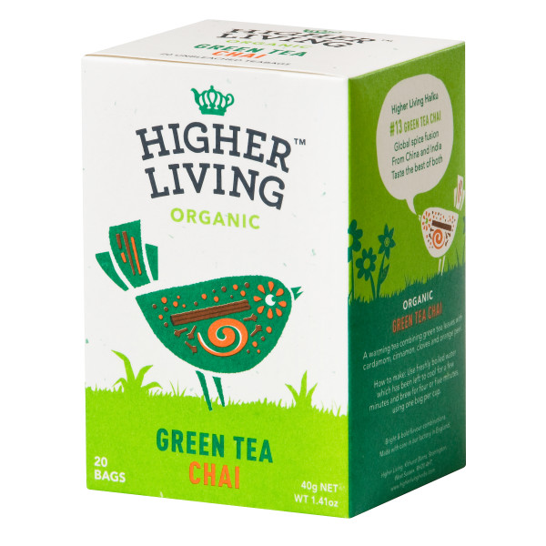 Ceai verde - chai - bio 20dz 40g Higher Living