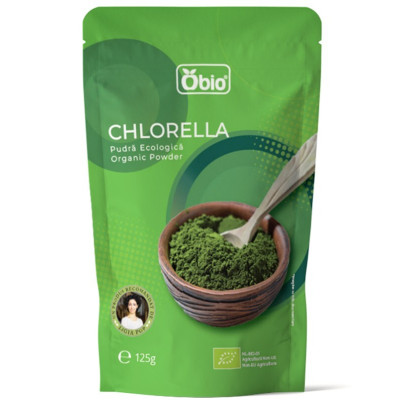 Chlorella pudra bio 125g Obio
