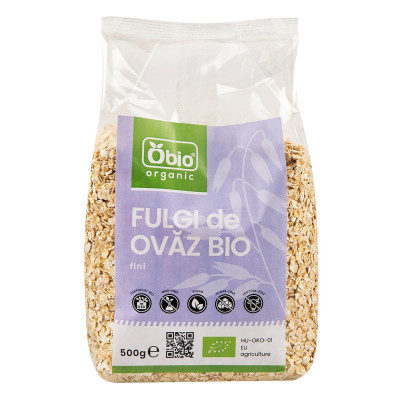 Fulgi de ovaz fini bio 500g...