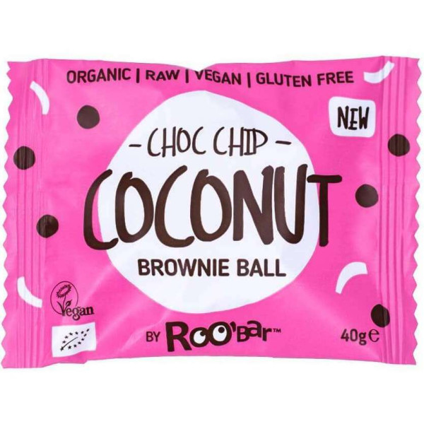 Biluta brownie cu cocos bio 40g Roobar