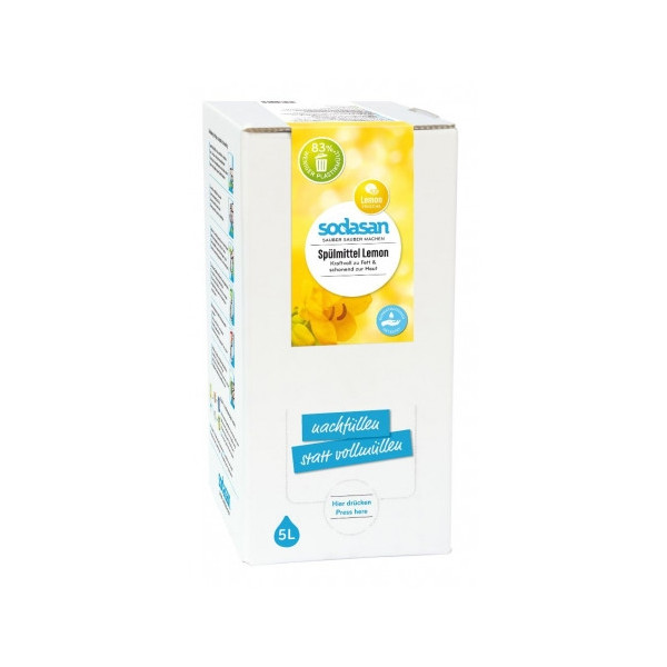 Detergent lichid pentru vase cu lamaie ecologic 5l Sodasan