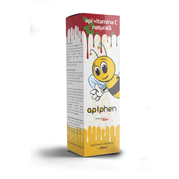 Apiphen api vitamina c naturala 50ml Phenalex, Ro