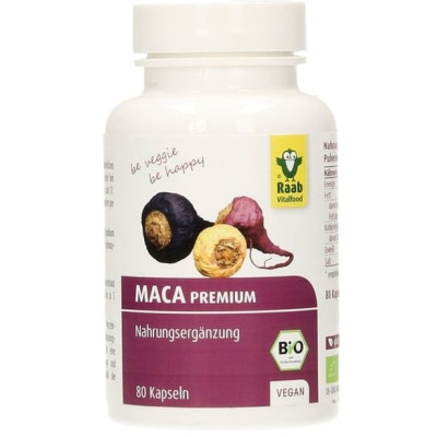 Maca premium bio 500mg 80...