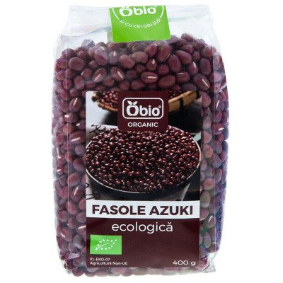 Fasole azuki bio 400g Obio