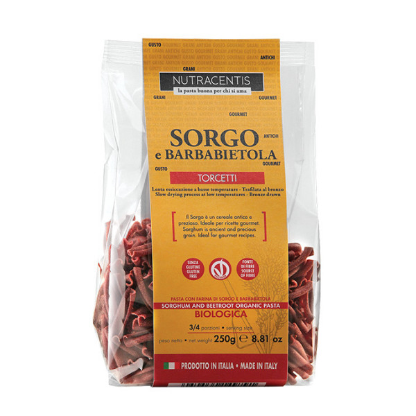 Paste cu faina de sorg si sfecla rosie bio 250g Nutracentis