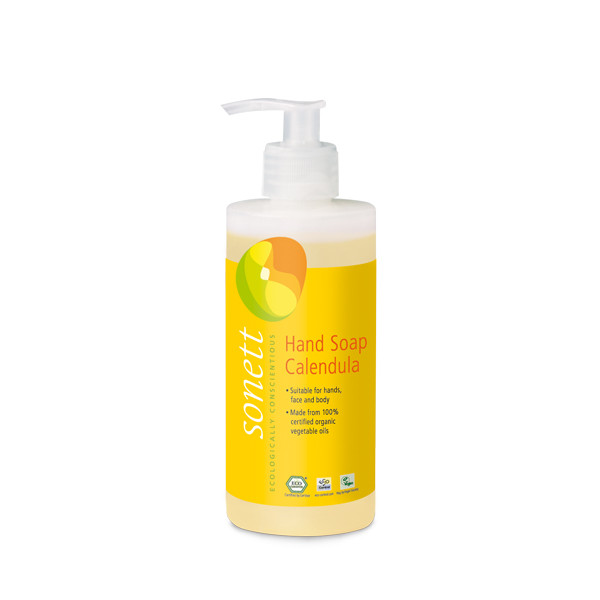 Sapun lichid pentru maini cu galbenele ecologic 300ml Sonett