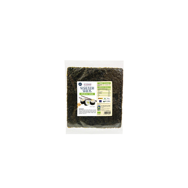 Alge nori pentru sushi bio 10 folii 25g Algamar