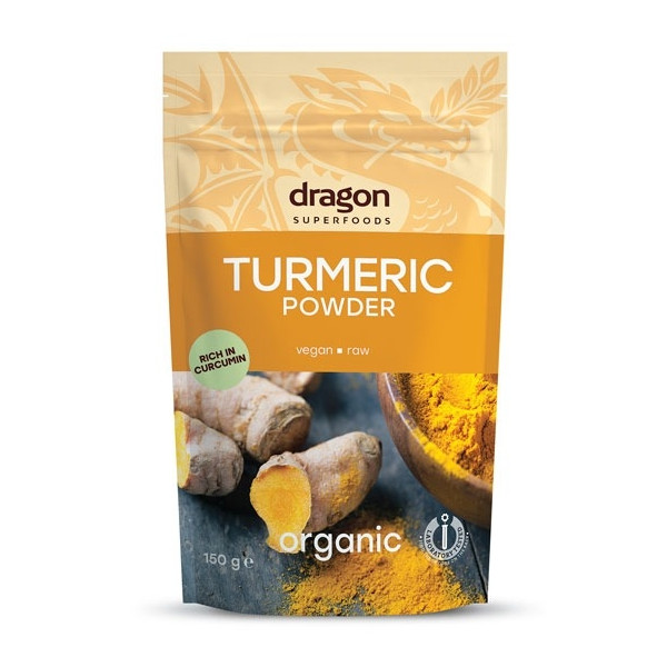 Turmeric pudra bio 150g Dragon Superfoods