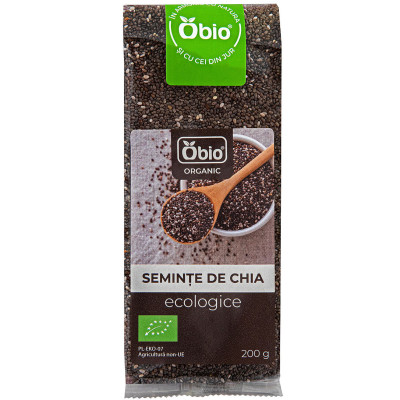 Seminte de chia bio 200g Obio