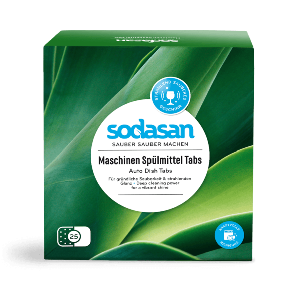 Tablete pentru masina spalat vase ecologice 25buc 625g Sodasan