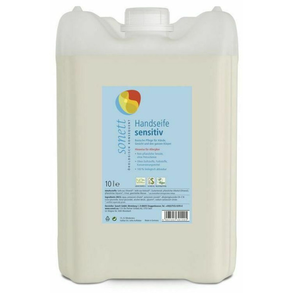Sapun lichid pentru maini sensitive ecologic 10l Sonett